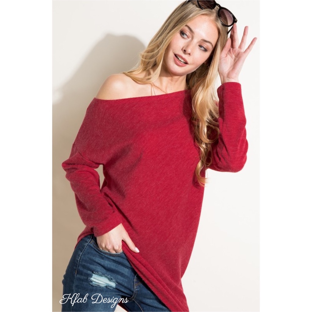 ❤️LAST 1! Asymmetric Hem One Shoulder Softest Top! - Picture 7 of 9